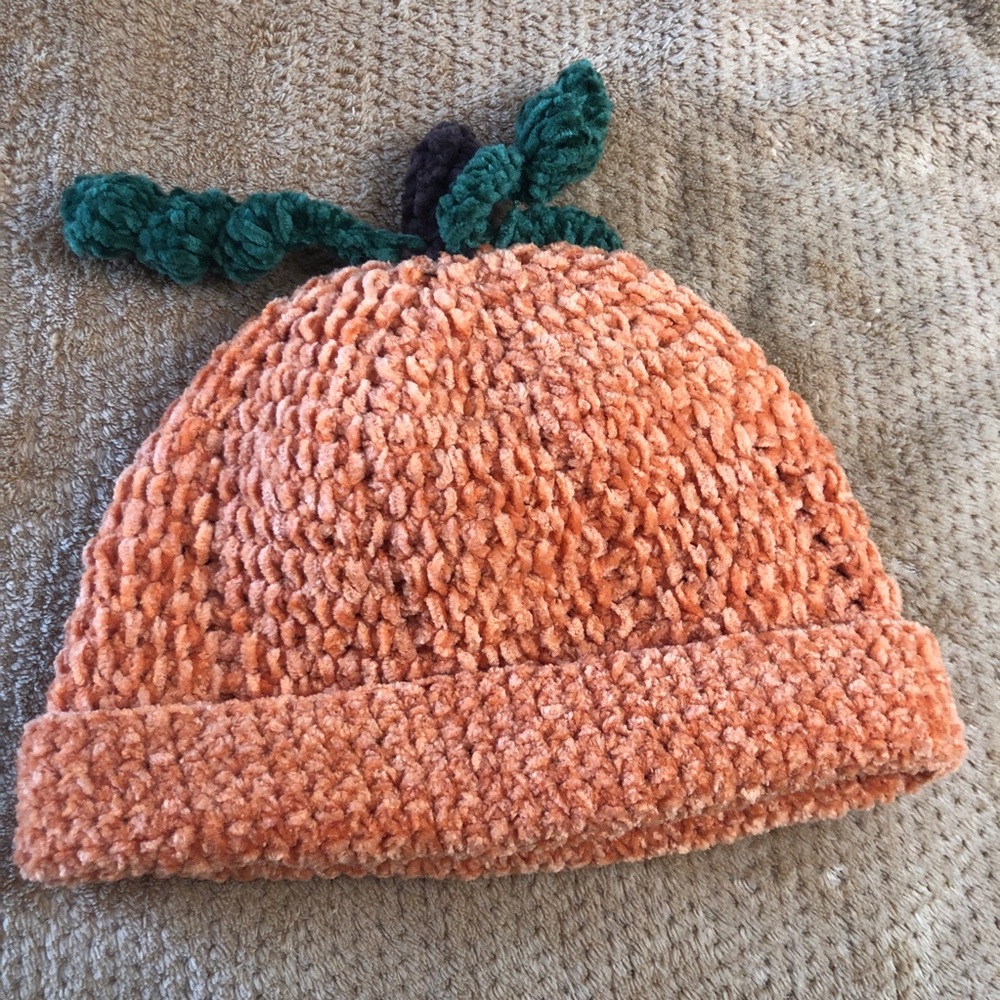 Pumpkin Hat for Infant 6-12mos